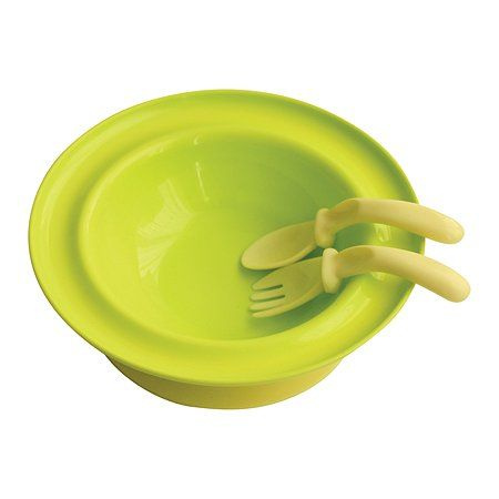 Lubby Набор посуды для кормления 3 предмета цвет зеленый #1