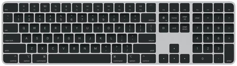 Клавиатура Apple Magic Keyboard с Touch ID и Numeric Keypad черная, Русская клавиатура  #1