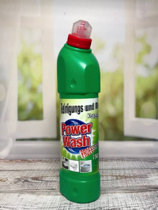 Power Wash Professional WC Green Гель чистящий универсальный отбеливающий 750 мл  #1