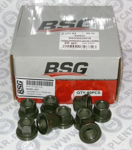 BSG Гайка колесного диска / ford transit 01 Bsg BSG30230018 (цена за 1 штуку) арт. BSG30230018  #1