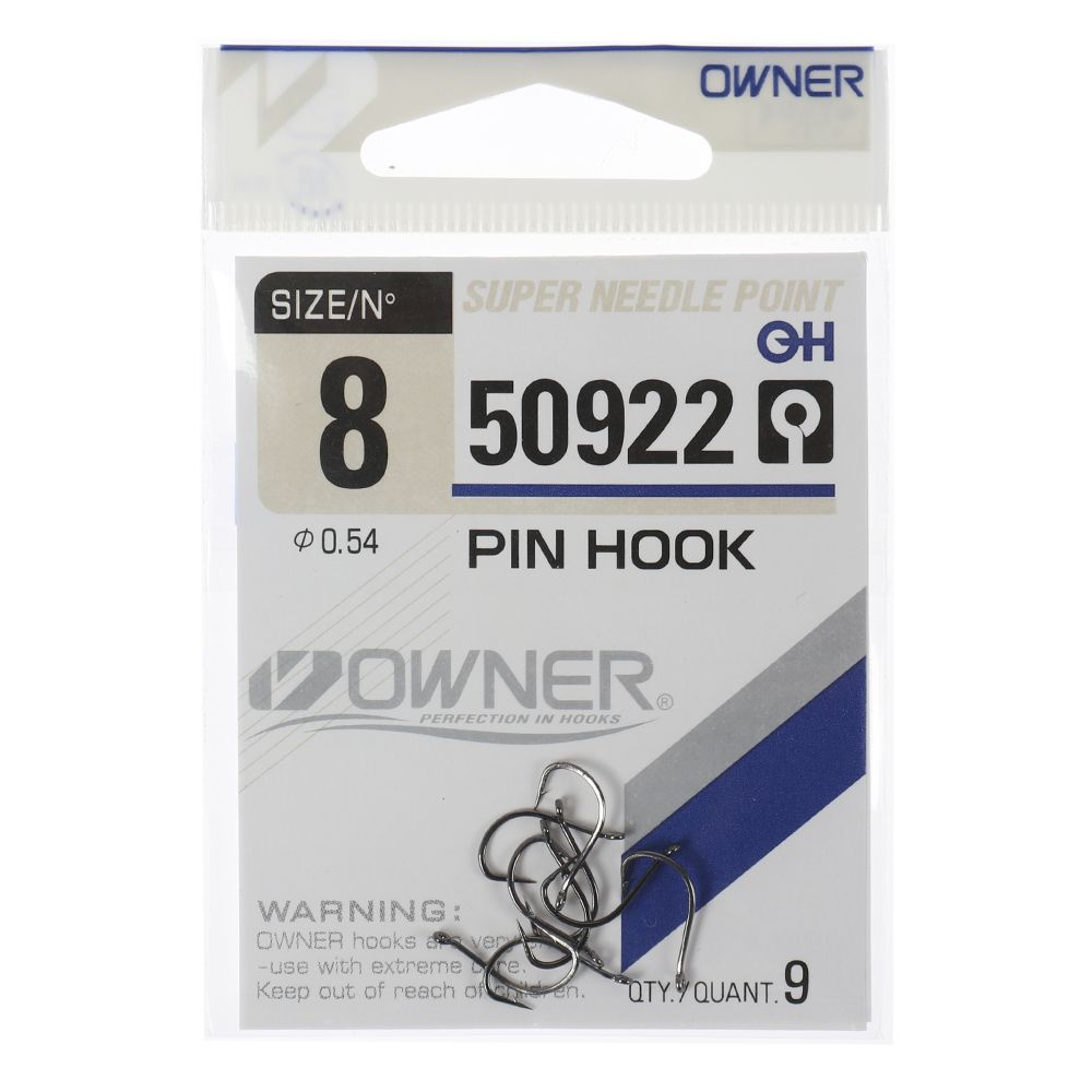 Крючок OWNER Pin Hook №50922-8 №8 / 9шт - купить с доставкой по ...