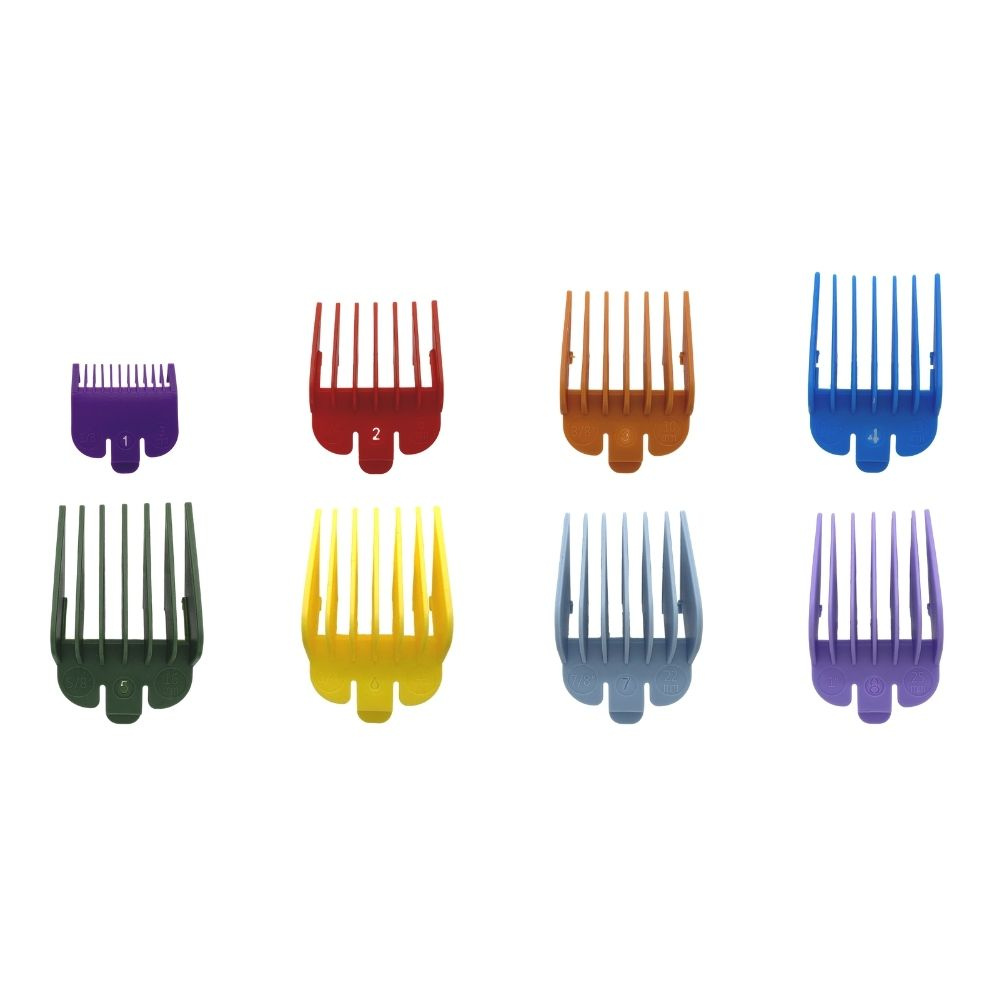 Набор насадок DiBiDi для машинки для стрижки пластик, разноцветные (8 шт)  #1