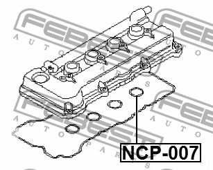 Febest Наконечник свечной, арт. NCP-007, 1 шт. #1