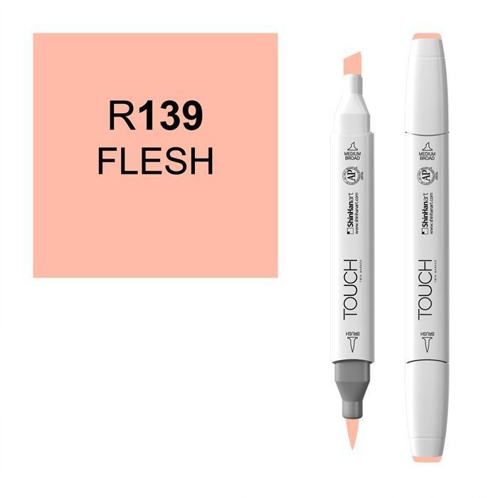 Маркер TOUCH BRUSH двухсторонний на спиртовой основе R139 Flesh #1