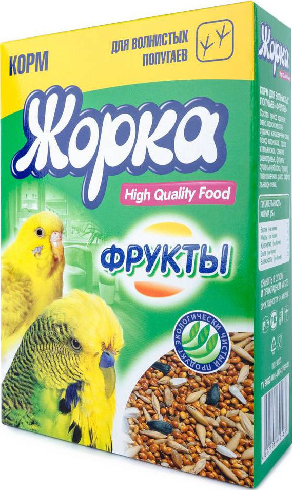 Корм Жорка High Quality Food Фрукты для волнистых попугаев, 600 г  #1