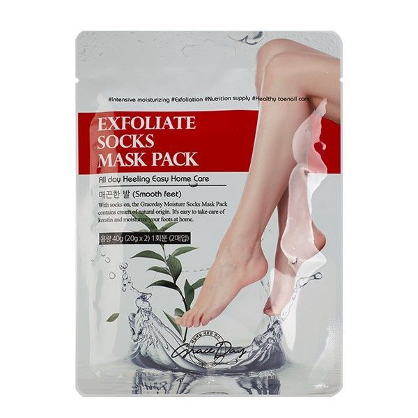 GRACE DAY Маска для ног питательная Exfoliate socks mask pack, 20 г #1