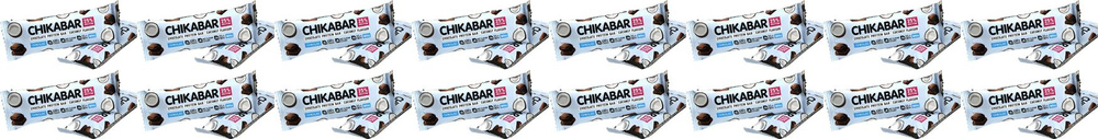 Батончик Chikalab протеиновый кокосовый с шоколадной начинкой, комплект: 16 упаковок по 60 г  #1