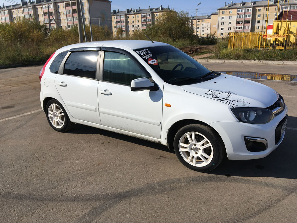 Молдинги дверей (4 шт) LADA Kalina-Granta-Datsun цвет Белое облако №240 Тюн-Авто.  #1