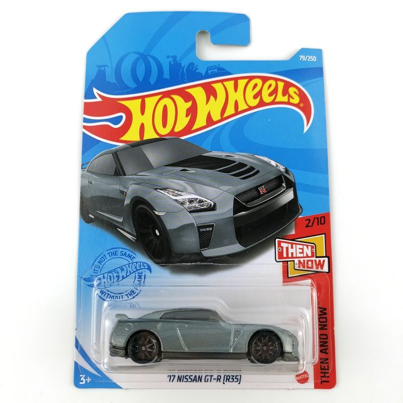 Машинка Mattel Hot Wheels 2021 C4982 17 Nissan Gt-R R35 Gray #1