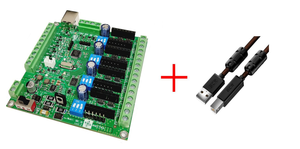Электроника для ЧПУ Inectra Контроллер HBC-3U + USB-кабель 1.5м #1