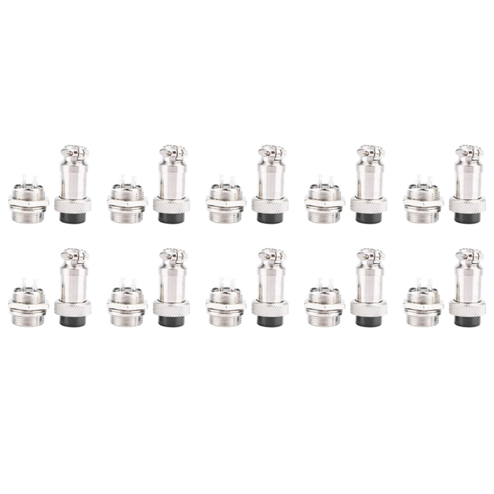 Авиационный разъем GX16, 2-контактный кабель винтового типа, 400 В ...