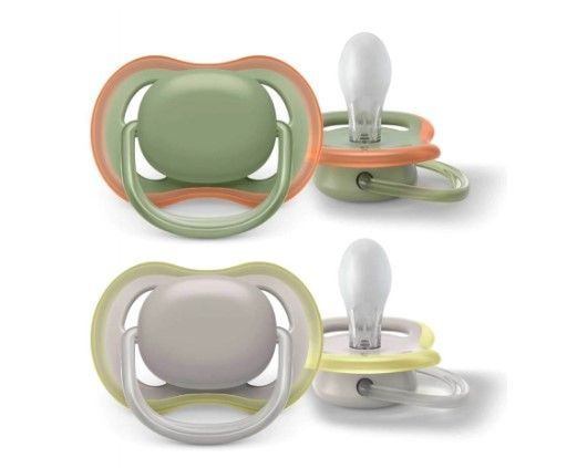 Philips Avent соска-пустышка силиконовая ultra air 6-18 мес 2 шт. scf085/20  #1