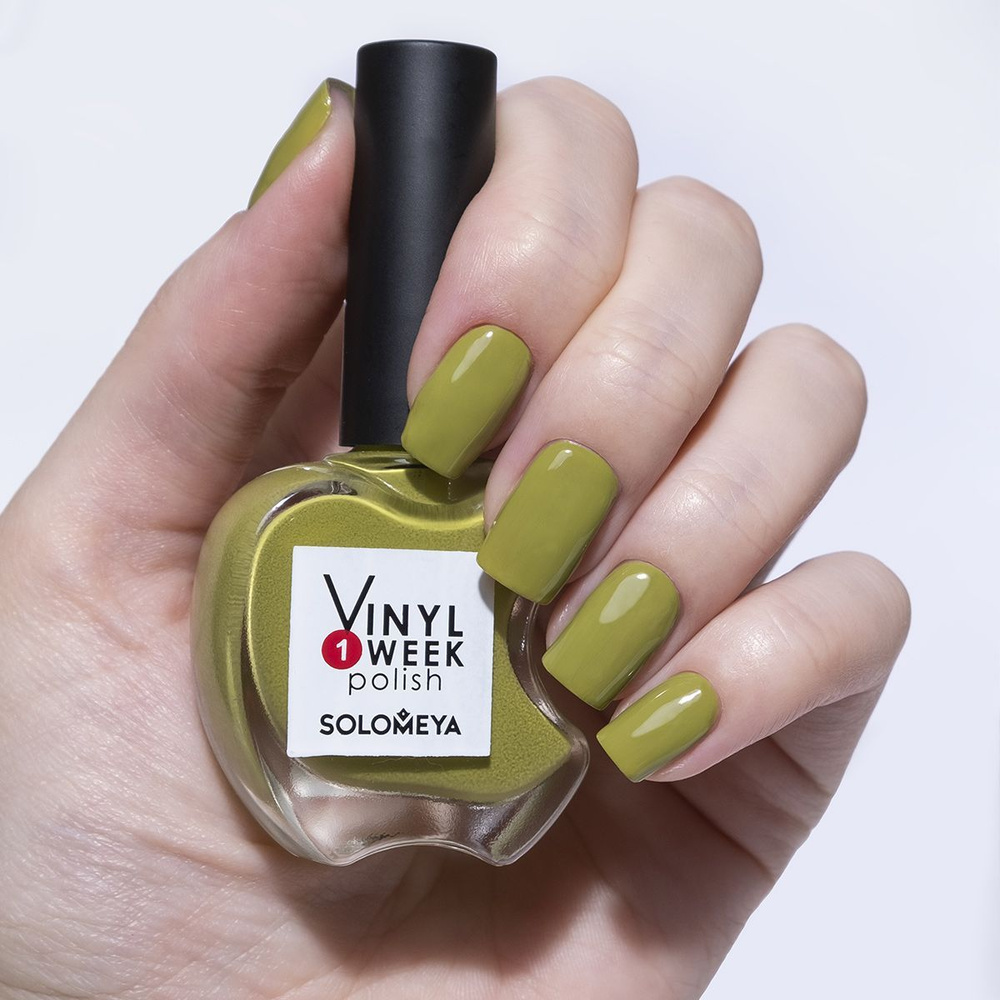 Solomeya Недельный лак One Week Vinyl Polish Olive Branch 34, 13ml #1