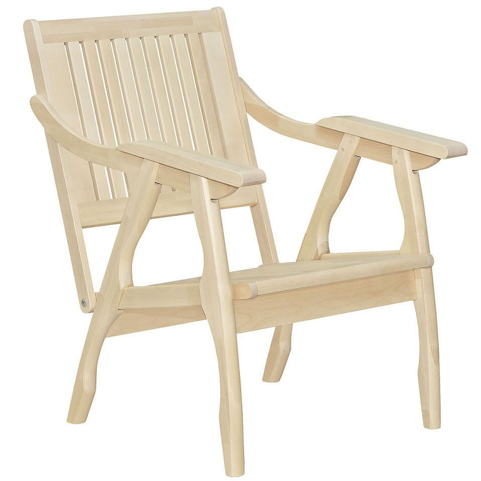Кресло из массива берёзы Мебелик Массив решетка, каркас лак  #1