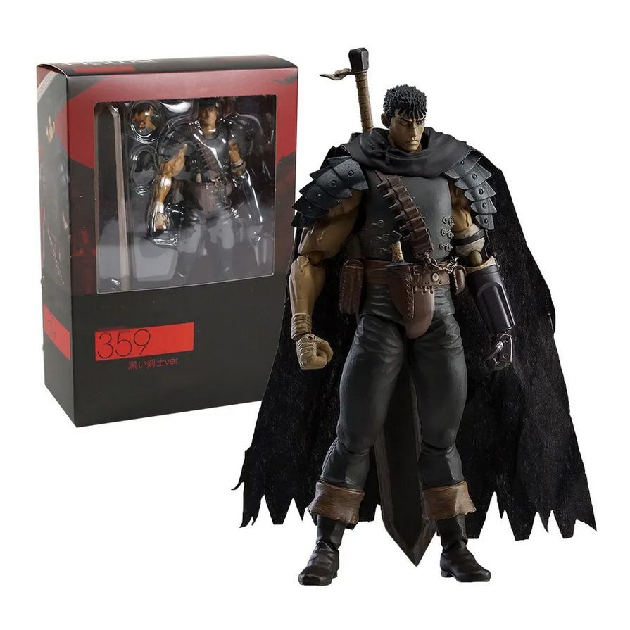 Фигурка Берсерк Гатс, Черный мечник / Berserk Guts, Black Soldier figma 359  (17см) - купить с доставкой по выгодным ценам в интернет-магазине OZON  (1303321407)