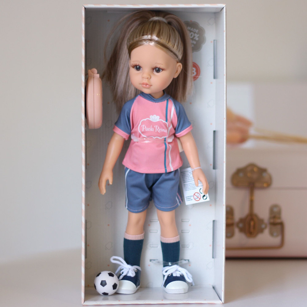 Кукла Paola Reina (Паола Рейна) Моника футболистка (арт. 04663) рост 32 см. Открытка в подарок!  #1