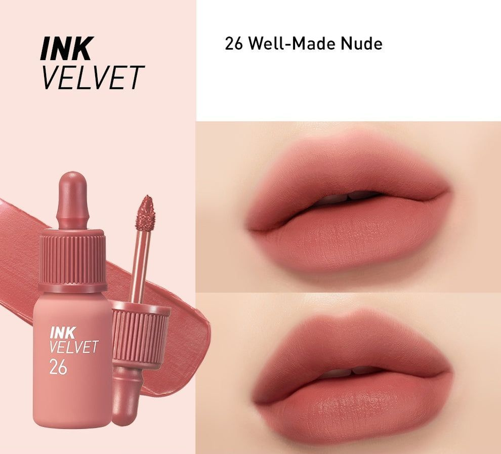 Peripera Ink Velvet Tint #26 well-made nude тинт помада для губ #1
