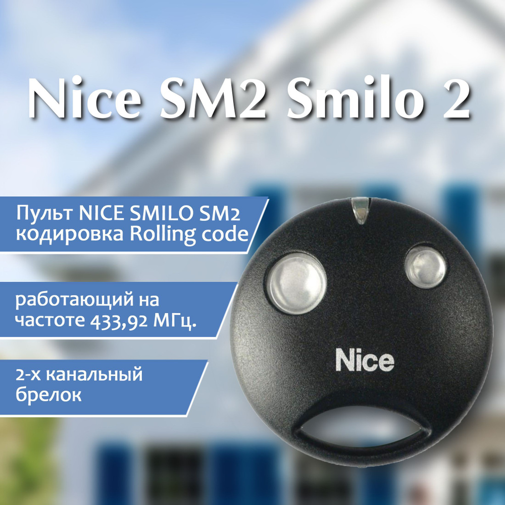 Пульт для шлагбаумов и автоматических ворот Nice SM2 Smilo 2 #1
