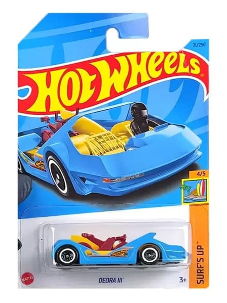 HKJ34 Машинка металлическая игрушка Hot Wheels коллекционная модель DEORA III голубой  #1