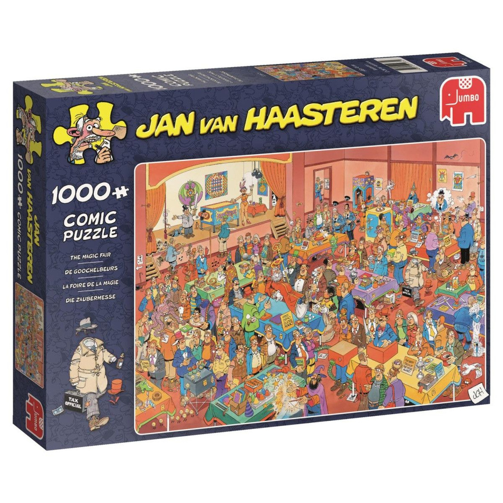 Пазл Jumbo 1000 деталей, элементов: Шоу фокусников (Jan Van Haasteren)  #1
