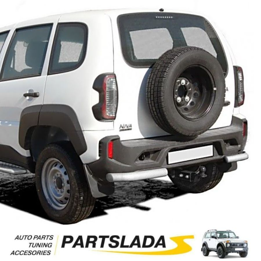 Защита заднего бампера Уголки Люкс Лада Нива Тревел / Lada Niva Travel ...