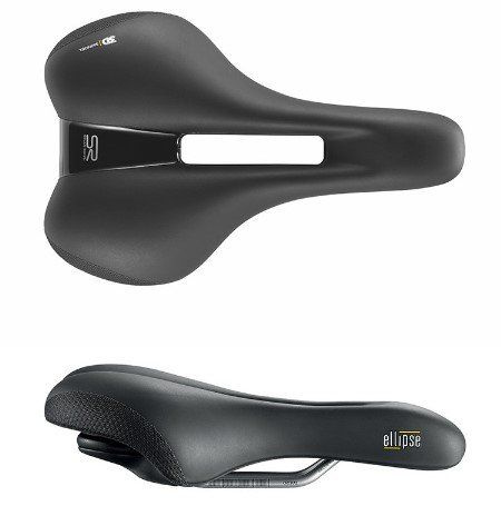 Седло велосипедное SELLE ROYAL, Ellipse Комфорт Relaxed, 251х224мм, 638гр, черное, 02-300258  #1