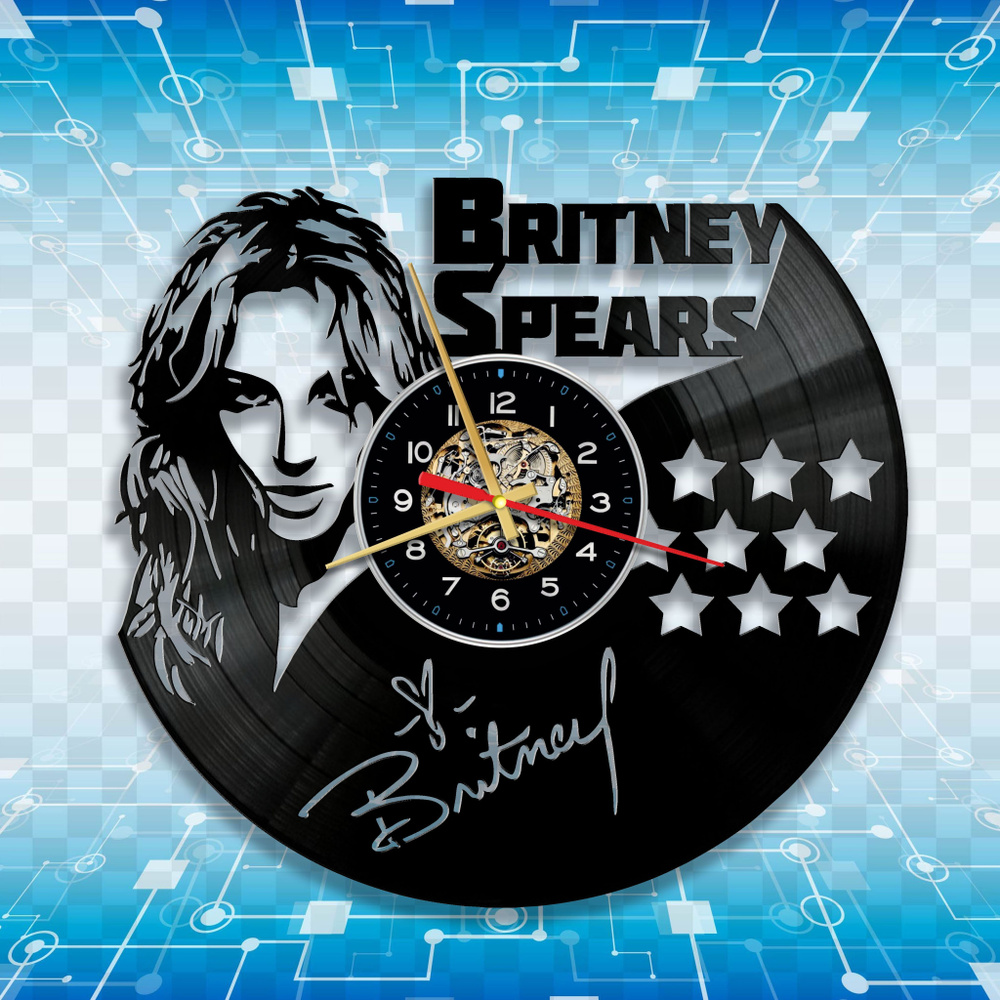 Настенные часы "Бритни Спирс, Britney Spears", 30 см #1