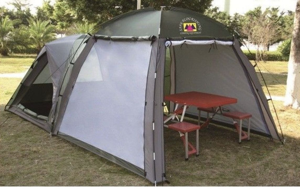 Палатка 4-местная с шатром #1