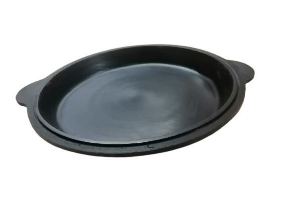 Чугунная сковорода-крышка для казана на 8 литров 35,5 см #1