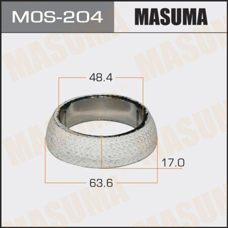 MOS-204 Прокладка глушителя 48.4x63.6 #1