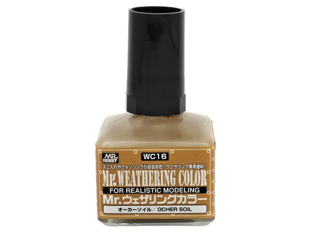 Смывка MR.HOBBY Mr.Weathering Color Ocher Soil, светло-коричневый, WC16 #1