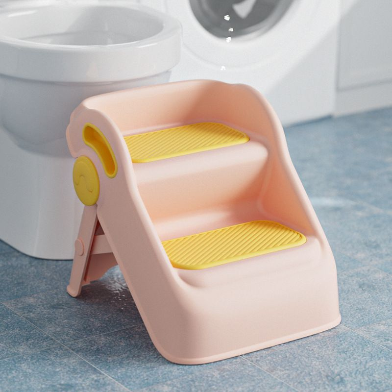 Ступеньки-подставка детская Maksi kids для ванной раковины и туалета розовая  #1