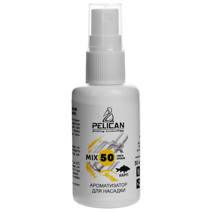 PELICAN fishing technology Дип-спрей PELICAN MIX 50, карп, смесь орехов, 50 мл  #1