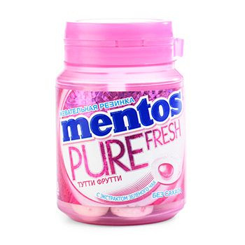 Жевательная резинка Mentos PURE FRESH Тутти Фрутти 54 г Россия 1шт  #1