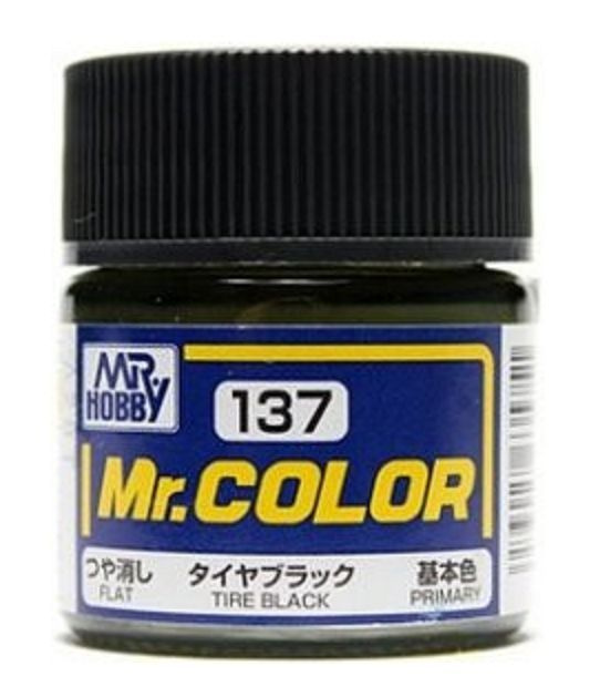 Mr.Color Краска эмалевая цвет Чёрный цвет Покрышек, 10мл #1