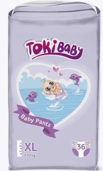 Подгузники-трусики TokiBABY детские, размер XL, 36шт #1