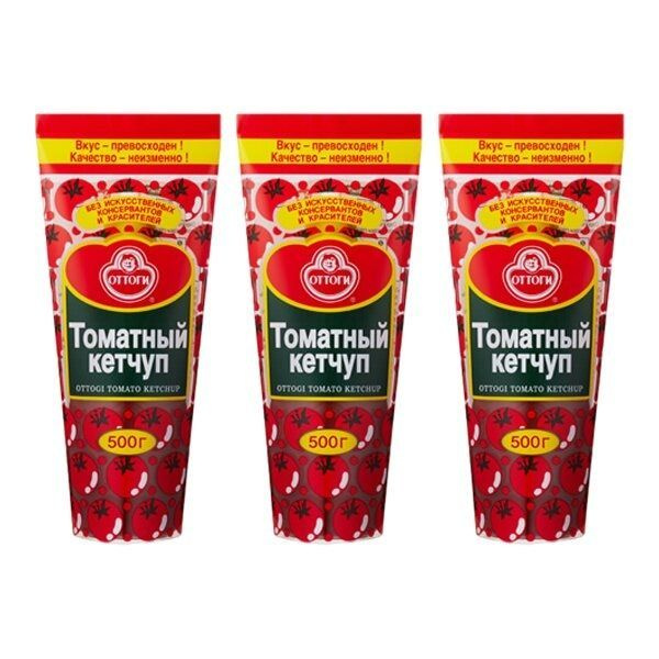 Кетчуп томатный Ottogi, 500 г х 3 шт #1