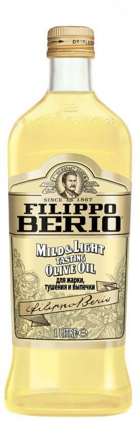 Масло оливковое Filippo Berio Mild&Light рафинированное, 1 л #1