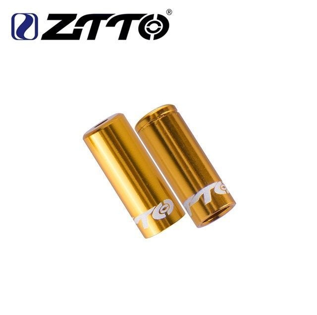 Наконечник оплетки переключения ZTTO алюминиевый комплект 2 штуки золотой  #1