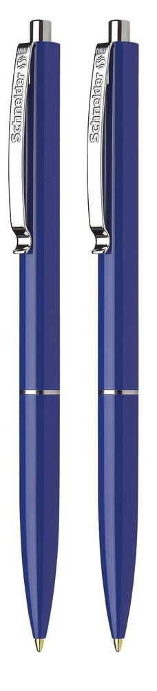 Ручка шариковая, 2 шт, автоматическая Schneider K15, чернила синие, корпус синий, линия 0,6 мм  #1