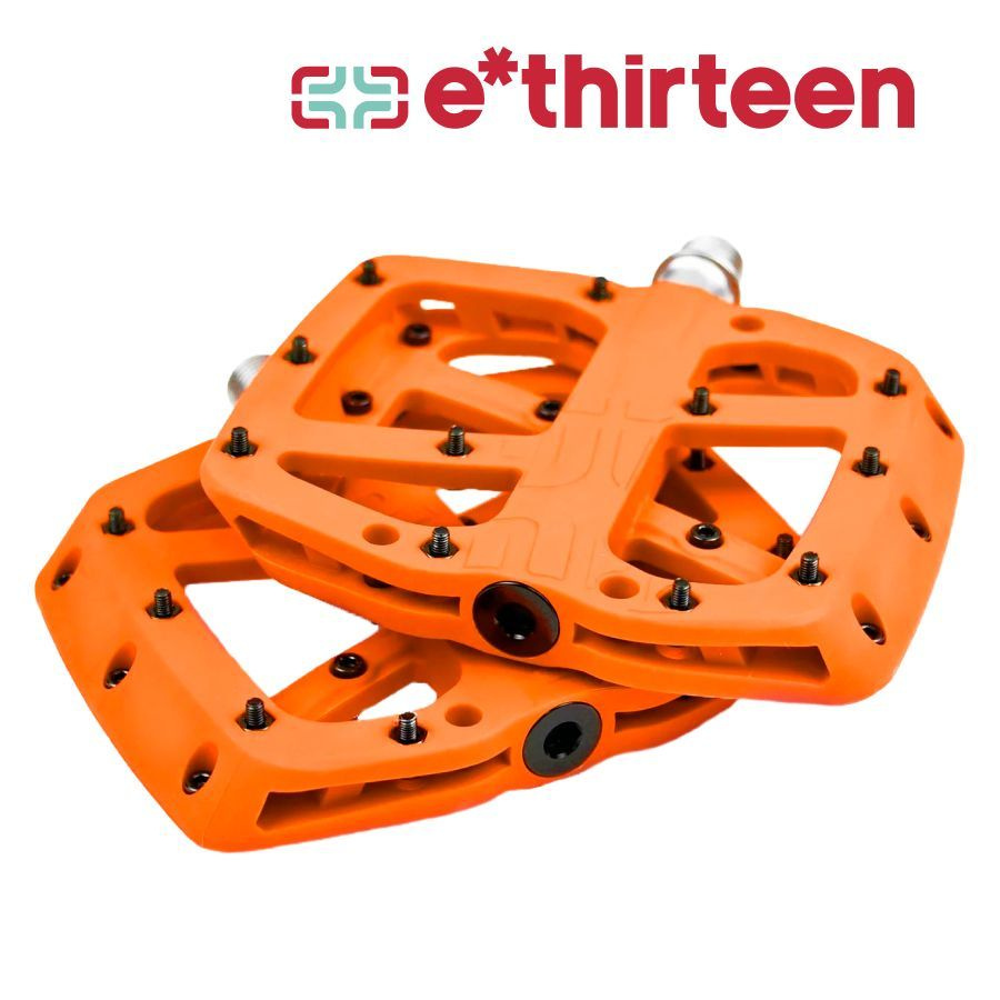 Педали велосипедные E Thirteen Base Flat Pedal Composite Naranja (оранжевый)  #1