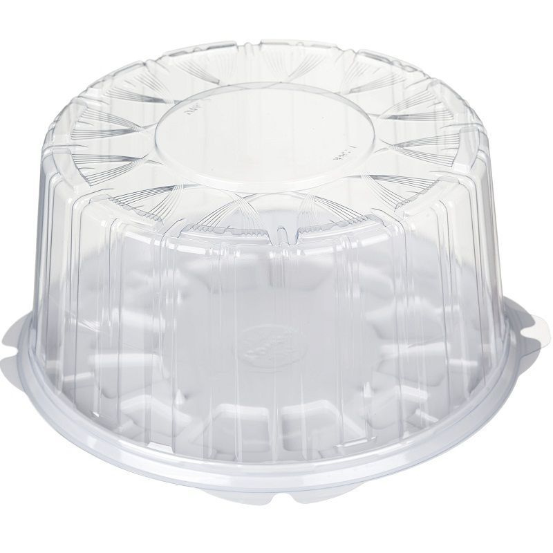 Коробка для торта круглая, дно белое, диаметр 23см, 25шт/уп.  #1