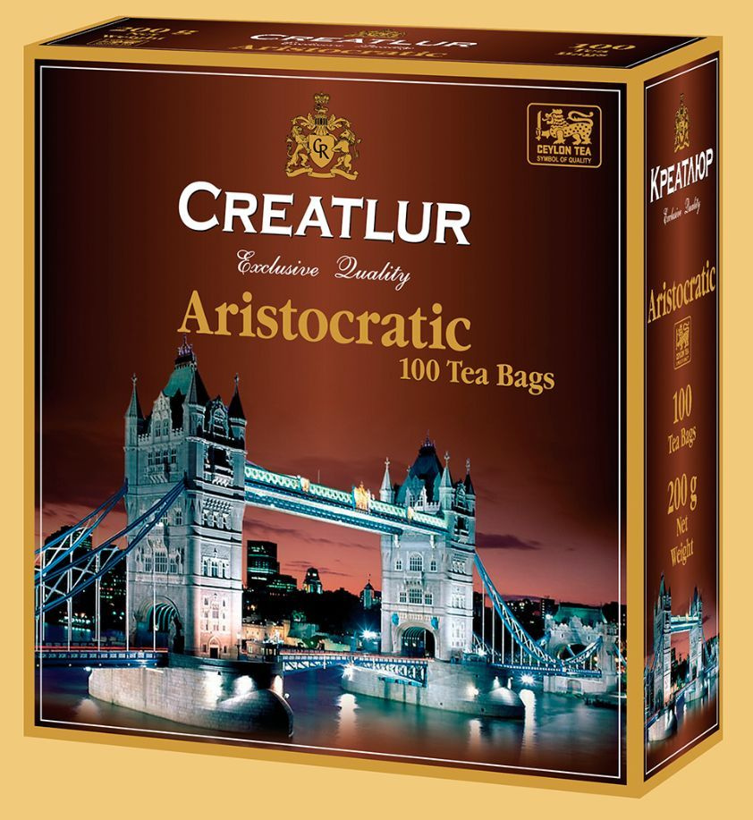 Чай черный Креатлюр Аристократ 100 пакетов высший сорт без добавок  #1