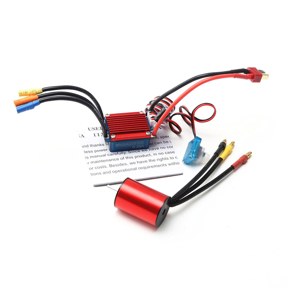 S2435 4800KV Бесщеточный двигатель 4P Sensorless 25A Бесщеточный ESC Электрический  #1