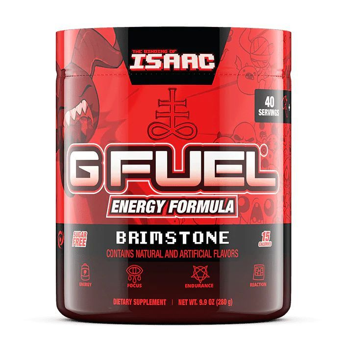 Сухой энергетик GFUEL Brimstone inspired by The Binding of Isaac (Малина, Клюква), 40 порций, 280 г  #1