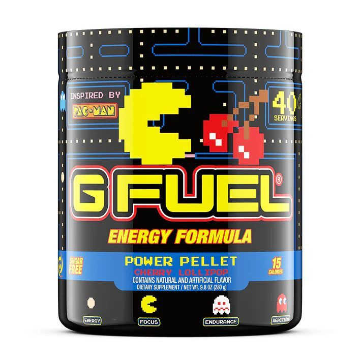 Сухой энергетик GFUEL x PAC-MAN Power Pellet (Вишневый леденец), 40 порций, 280 г  #1