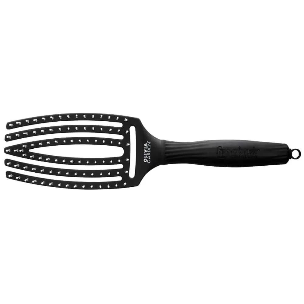Щетка для волос средняя Olivia Garden Fingerbrush Medium Black #1