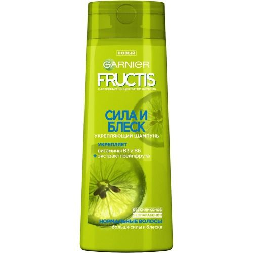 Шампунь Garnier Fructis, Сила и Блеск, 400 мл (C5955000) #1