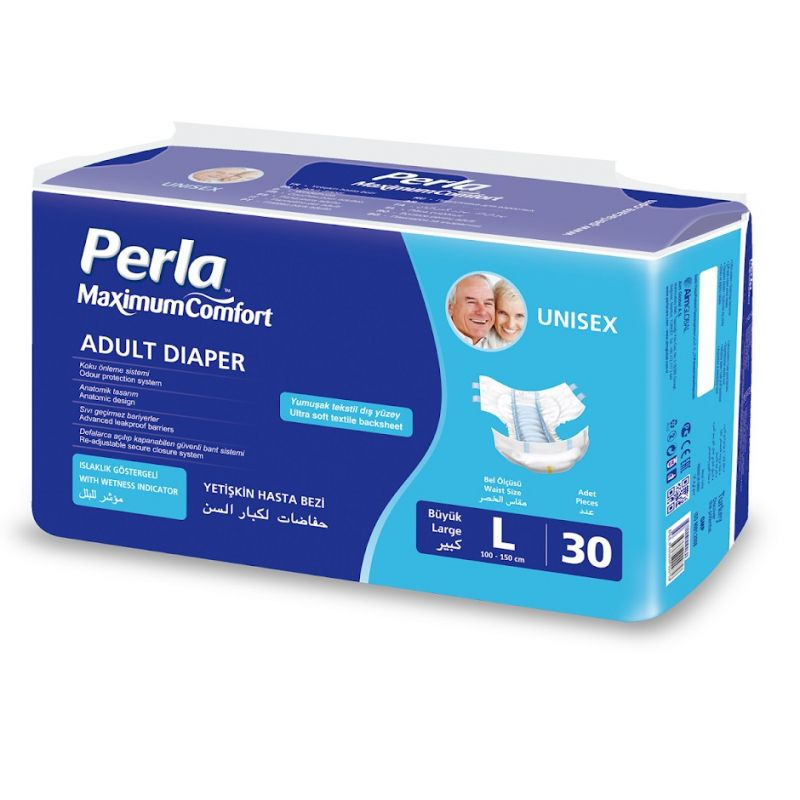 Подгузники для взрослых Perla Eco Large 30 шт 100-150 см #1