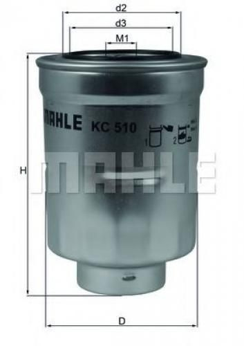 MAHLE Топливный фильтр Mahle KC510D 72390728 арт. KC510D #1